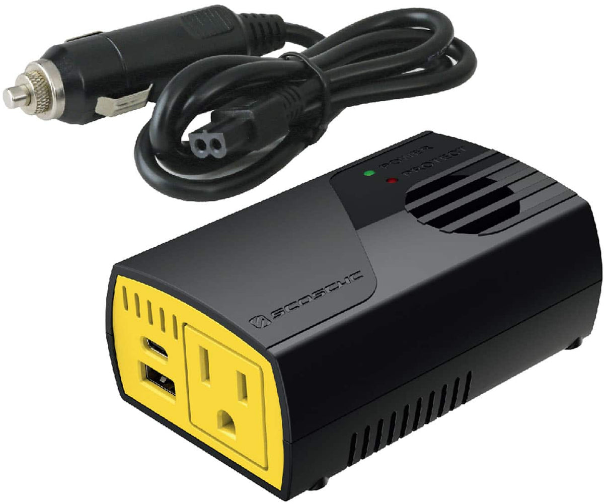Scosche - INVERT150 Portable Power Inverter - Black