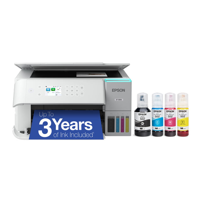 EPSON ET-3930

Up To 3 Years of Ink Included

EPSON 502 C
EPSON 502 M
EPSON 502 Y