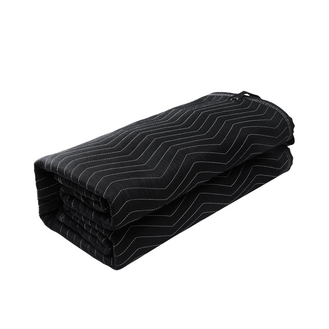 Front. VEVOR - Sound Dampening Blanket, 96" x 80", Extra Large Studio Grommeted Blanket with Grommets, Light Blocker for Door Acoustic - Black.