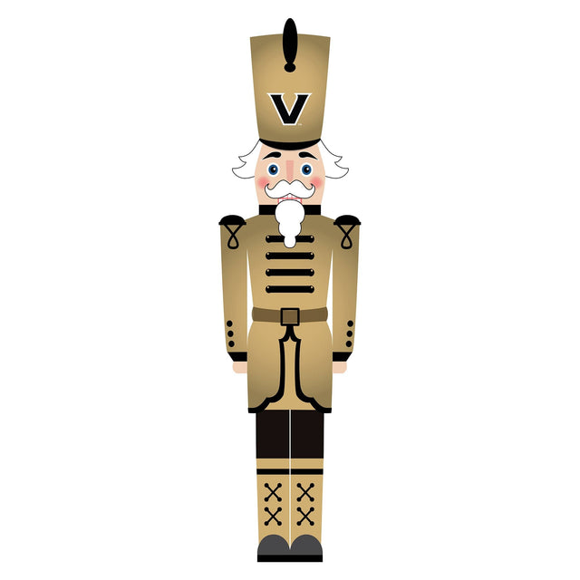 Front. Fan Creations - Vanderbilt Commodores 46" Nutcracker Leaner - Multicolor.