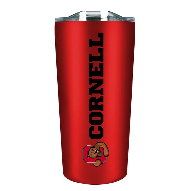 Front. The Fanatic Group - Cornell Big Red 18oz. Stainless Steel Soft Touch Tumbler - Multicolor.