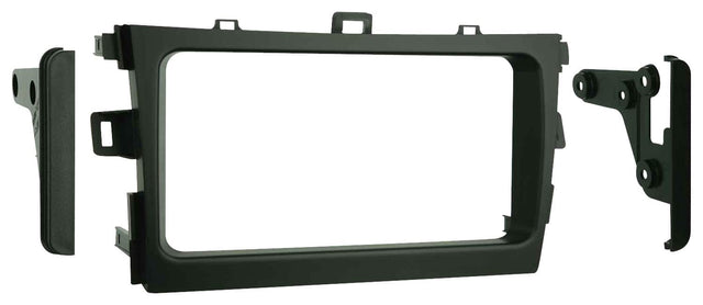 Front. Metra - Dash Kit for Select 2009-2013 Toyota Corolla DDIN - Matte Black.