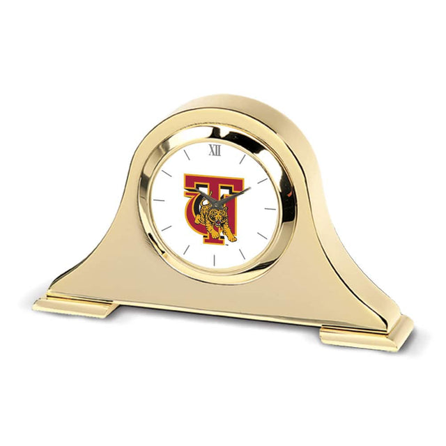 Front. Jardine - Gold Tuskegee Golden Tigers Team Napoleon Desk Clock - Gold.
