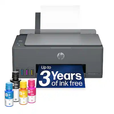 HP - Smart Tank 5001 Wireless All-in-One AI-Enabled Cartridge-Free Supertank Inkjet Printer with 3 Years of Ink Included¹
