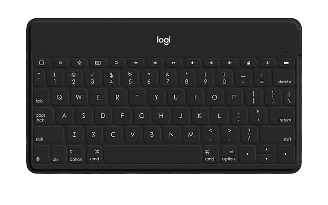 logi keyboard with the letters A to Z and numbers 1 to 9.