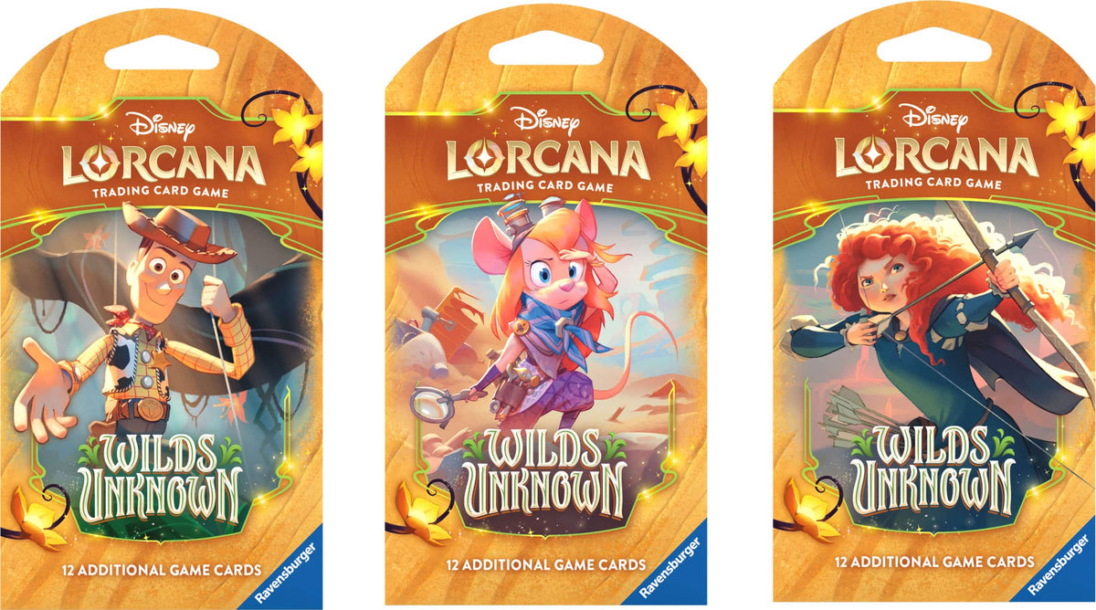 Disney - Lorcana: Wilds Unknown Sleeved Booster (1 Sleeved Booster per Order) - Styles May Vary