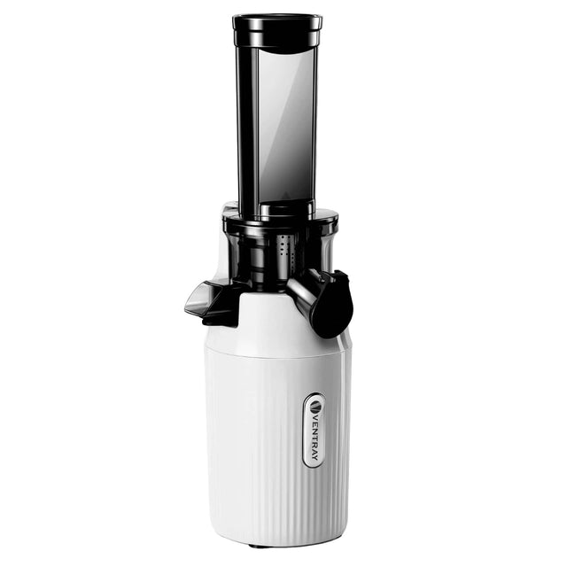 Front. Ventray - Ventray Essential Ginnie Mini Cold Press Juicer Masticating Slow Juicer for Vegetables - White.