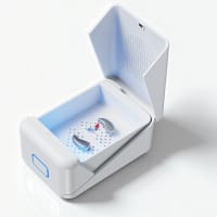 Vivtone - DC03 Hearing Aid Dryer – 104°F Constant Heat Dehumidifier with UV LED - White