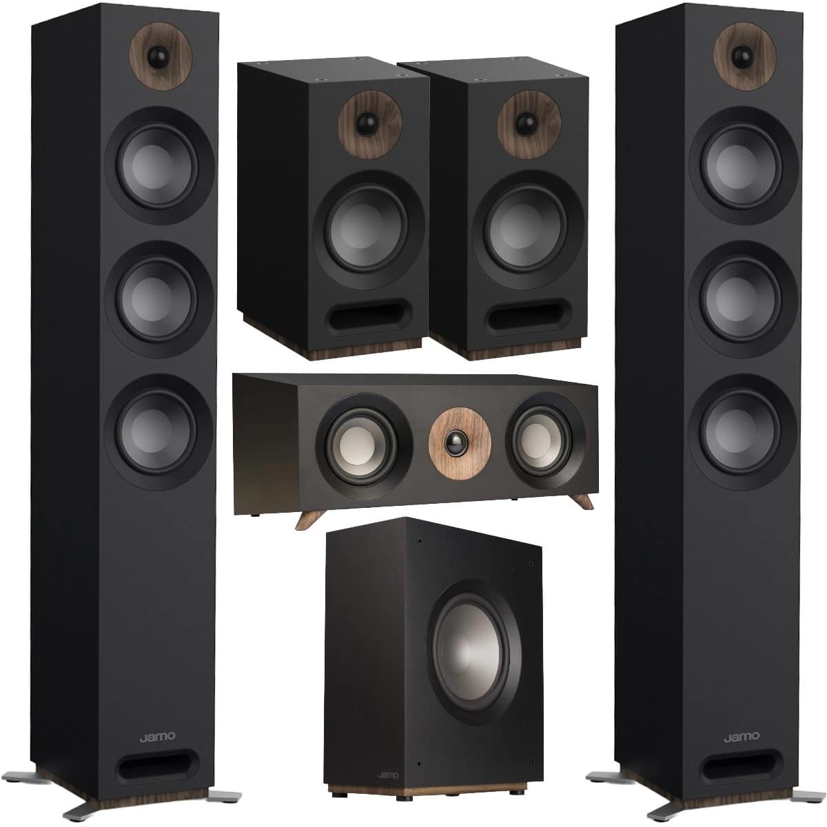 Jamo - S 809 5.1 Home Theater Speaker System Bundle
