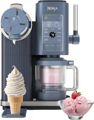 Ninja - CREAMi Scoop & Swirl Ice Cream & Soft Serve Maker, 13 One-Touch Programs