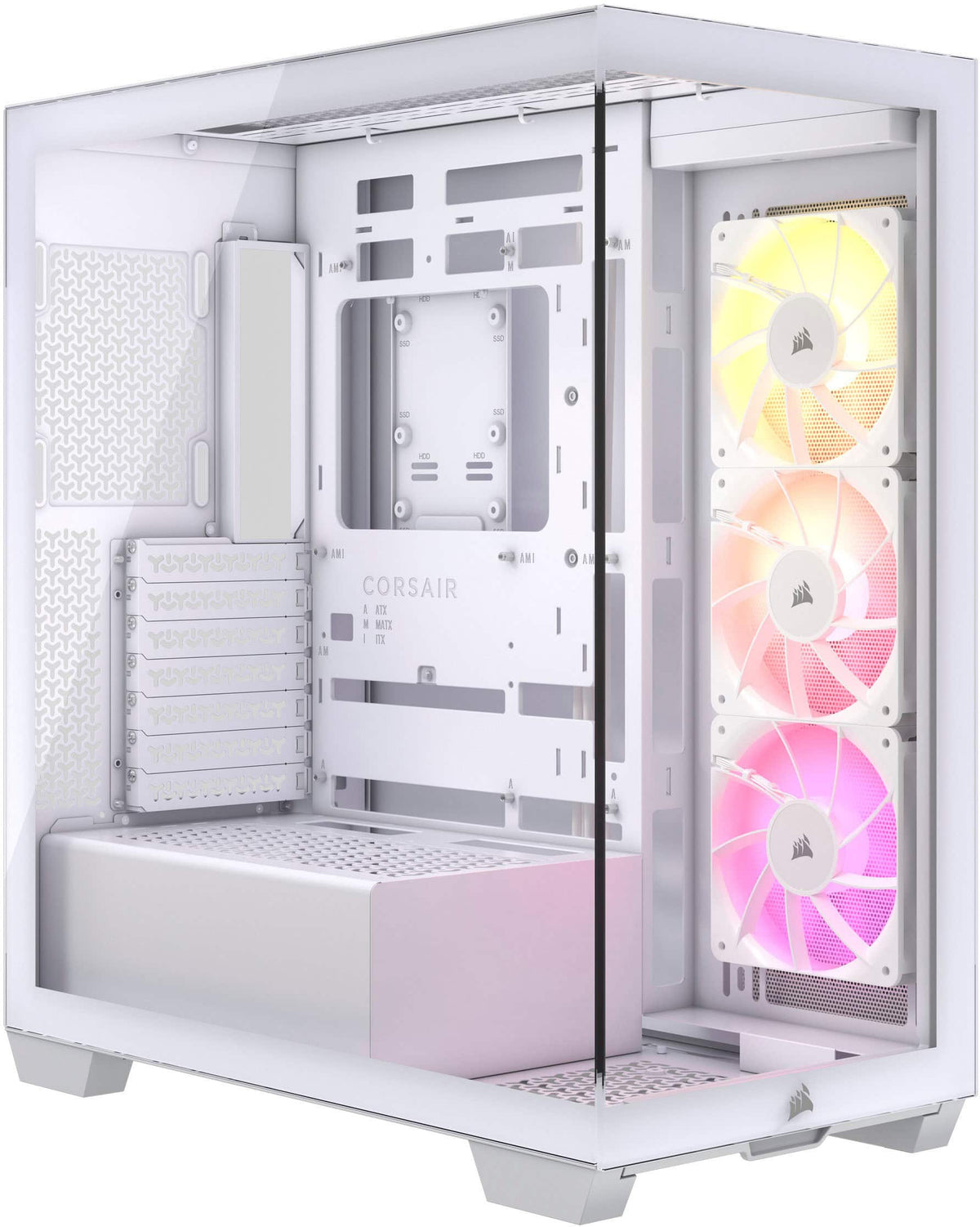 CORSAIR - 3500X ARGB ATX Mid-Tower PC Case - White