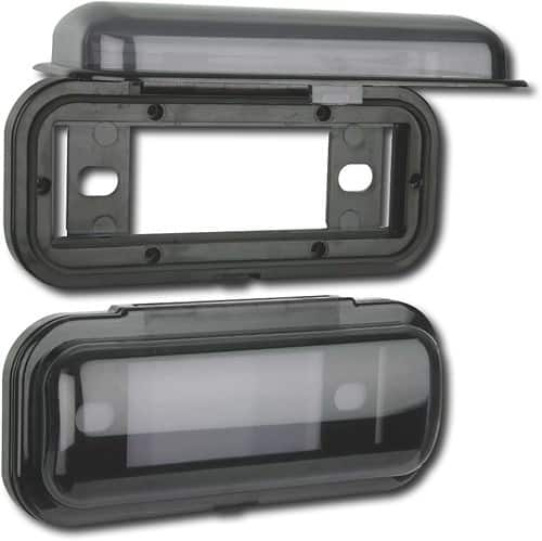 Front. Metra - Marine Radio Cover Installation Kit - Black.