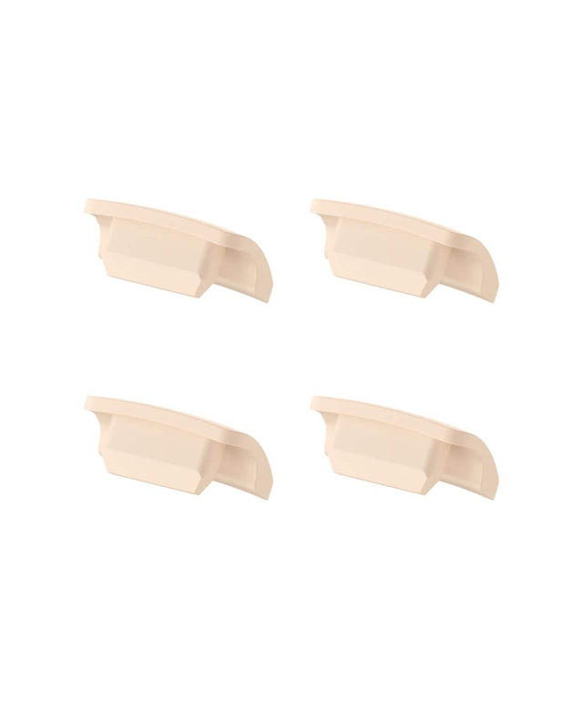 Front. eufy - Original Spout Cap (4-Pack) for Wearable Breast Pump E10/E20/S1/S1 Pro - Brown.