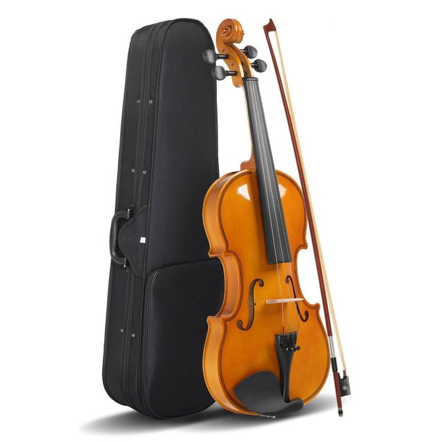 Front. Winado - Violin for Beginners Students, Acoustic Violins 4/4, Full Size Fiddle Kit with Case, Bow, Rosin, Adult Teens Age 11+.