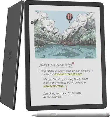 Amazon - Kindle Scribe Colorsoft 64GB (newest model), 11” paper-like color display with front light, Thin, light, powerful