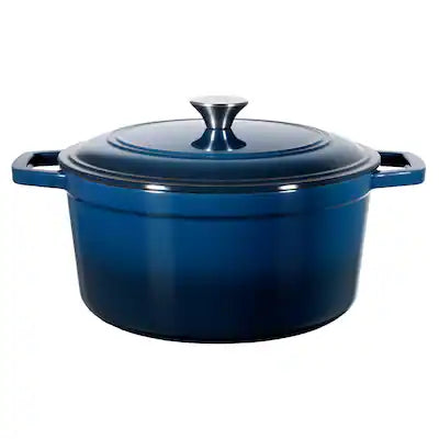 VEVOR - Enameled Cast Iron Dutch Oven,6 Qt Pot with Lid and Dual Handles,Heavy-Duty Durable,Oven Induction Compatible up to 500℉