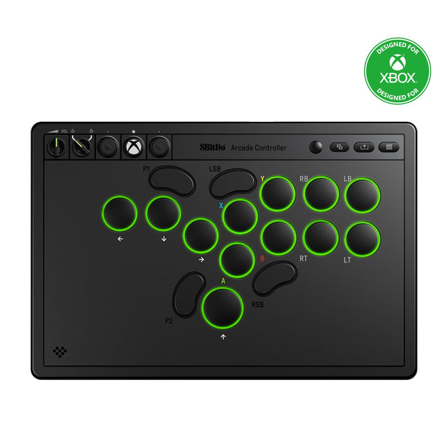 DESIGNED FOR XBOX  
DESIGNED FOR  
8BitDo Arcade Controller  
P1: LSB, Y, RB, LB, X, RT, LT, A, RSB  
P2:  
VOL