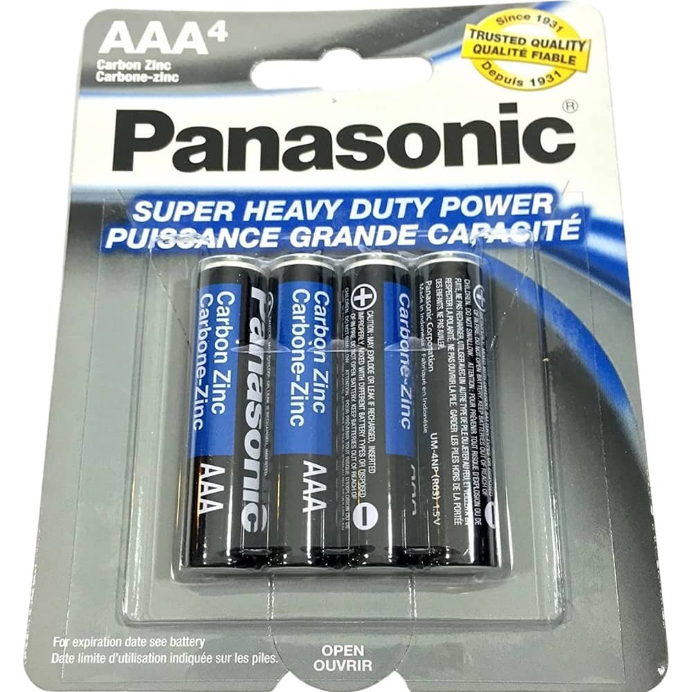 Panasonic - AAA Batteries Super Heavy Duty Power Carbon Zinc Triple A Battery 56150401X