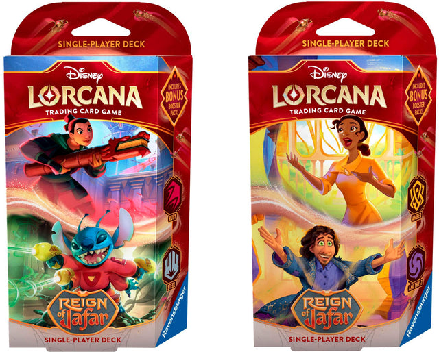 SINGLE-PLAYER DECK Disney includes Lorcana bonus booster trading card game.