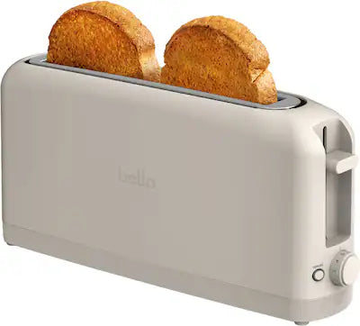 Bella - Fits-anywhere Kitchenware: 2-Slice Slim Toaster with Long Wide Slot