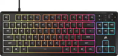 CORSAIR - K55 CORE TKL RGB Gaming Keyboard – 8-Zone RGB – Tenkeyless
