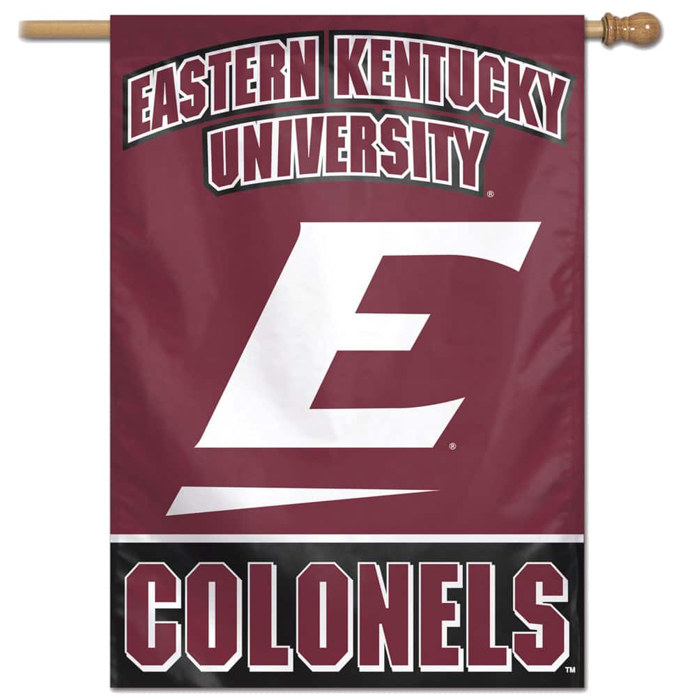 WinCraft - Eastern Kentucky Colonels 28" x 40" Full Name Single-Sided Vertical Banner - Multicolor