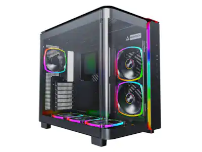 Montech - KING 95 PRO Dual-Chamber ATX Mid-Tower, High-Airflow, Tempered Glass, 6 ARGB Fans