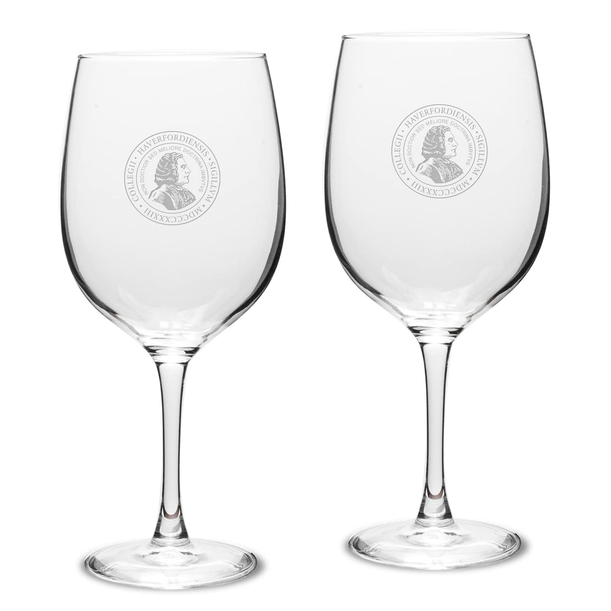 Jardine - Haverford College 19oz. 2-Piece Traditional Robusto Red Wine Table Glass Set - Multicolor