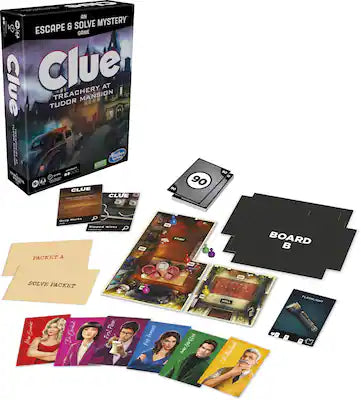 Hasbro - Clue: Treachery at Tudor Mansion - Escape & Solve Mystery Board Game - GAMES (MISC)