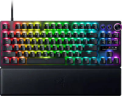 Razer - Huntsman V3 Pro TKL Wired Analog Optical Linear Switch Gaming Keyboard with Snap Tap