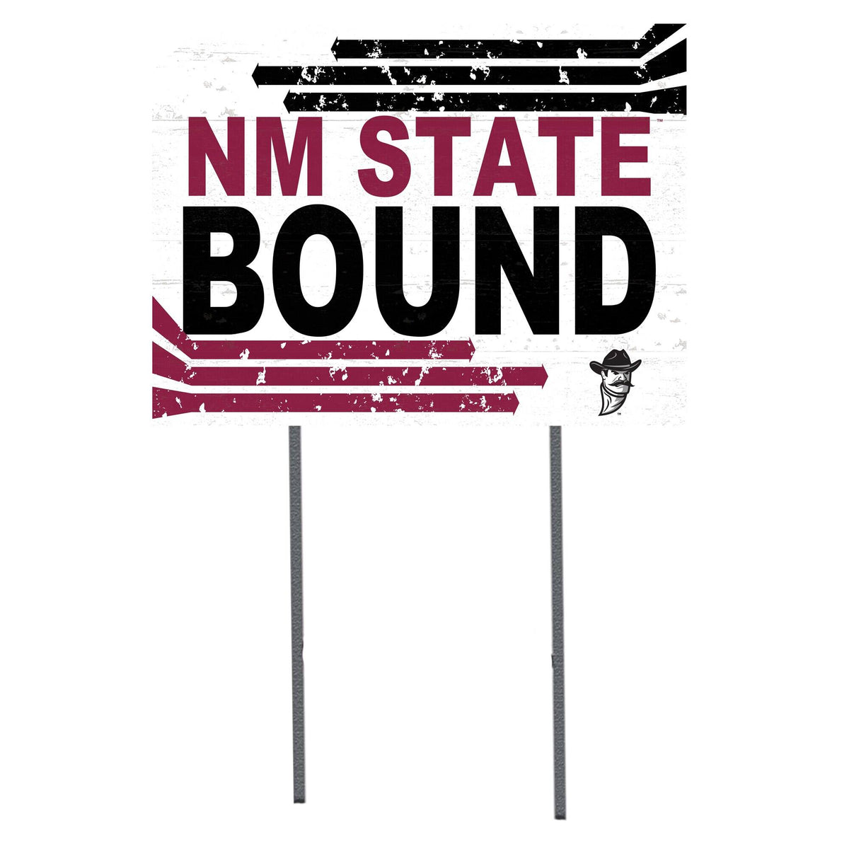 Jardine - New Mexico State Aggies 18" x 24" Team Yard Sign - White