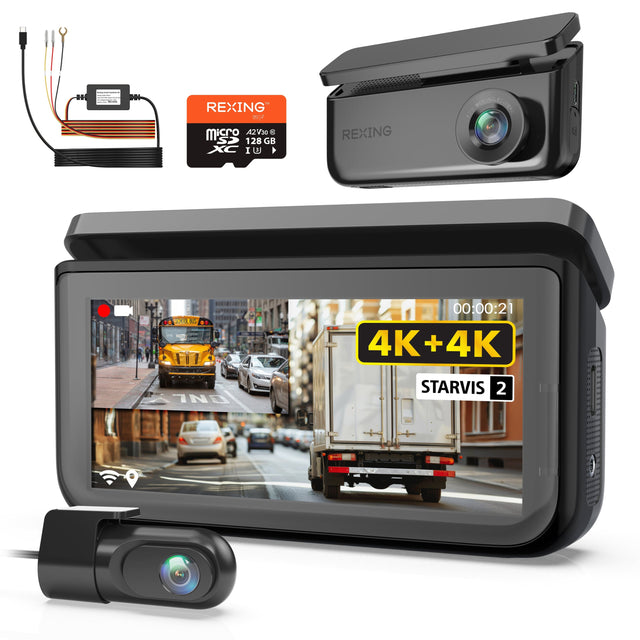 REXING  
micro SDXC 128 GB  
4K + 4K  
STARVIS 2