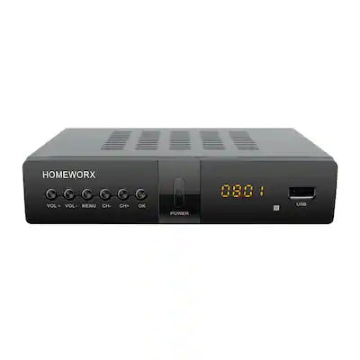 Mediasonic - ATSC Digital Converter Box with TV Tuner, TV Recording, USB Multimedia Function, 1080P HDMI, Metal Case, Clear QAM