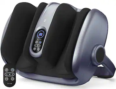 Miko - MAS II Foot, Leg & Calf Massager with Heat, Air Compression, Shiatsu Kneading, 5 Pressure Levels & Adjustable Bar
