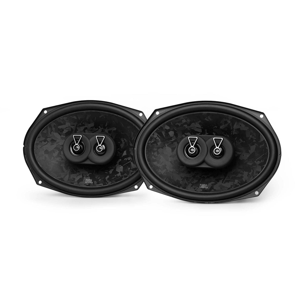JBL - STAGE3968MF 6” x 9” 3-Way Speaker No Grille - Black/Gray