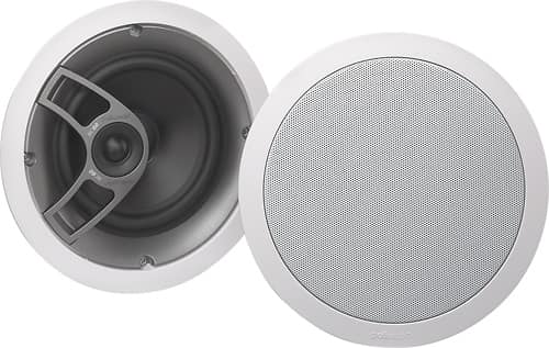 Angle. Polk Audio - 6-1/2" In-Wall Speaker (Each) - White.