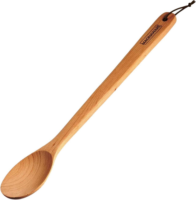 Front. Magnaware - 18 inch Wooden Utensils - natural wood.
