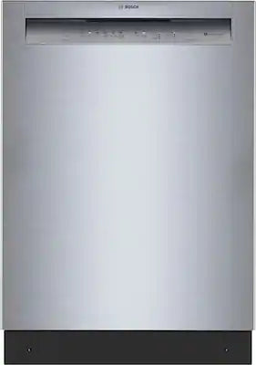 Bosch - 300 Series 24" Front Control Smart Built-In Stainless Steel Tub Dishwasher with 3rd Rack and PrecisionWash, 48 dBA