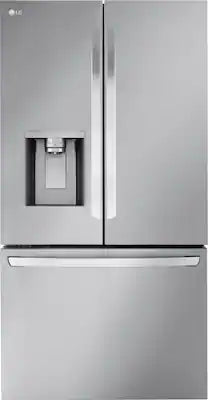 LG - 36-in Wide 30.7 Cu. Ft. French Door Smart Refrigerator with Dual Ice