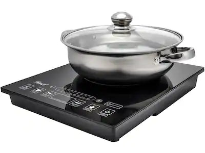 Rosewill - 1800W Induction Cooktop, 10" 3.5QT, Digital Display, 5 Settings, Pot Included