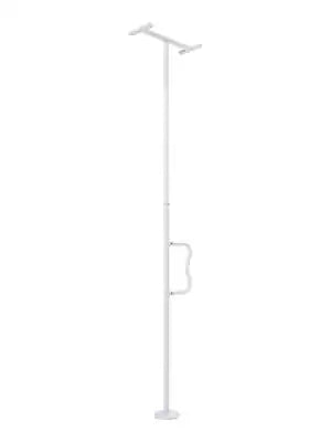 VEVOR - Floor-to-Ceiling Transfer Pole, Tension Mounted Bathroom Grab Bar with Anti-Slip Curve Handle, 300 Lbs Capacity