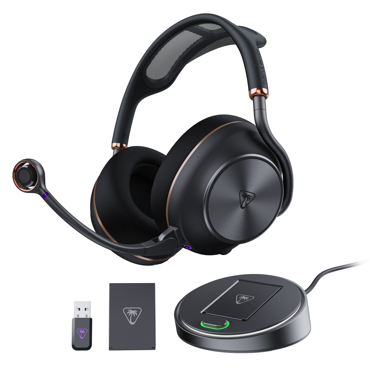 Turtle Beach - Stealth Pro II Multiplatform Wireless Over-Ear Gaming Headset for Windows, PlayStation 5, PlayStation 4, & Mobile - Black