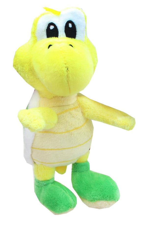 Front. Basic Fun - Super Mario Bros 8 Inch Villains Plush | Koopa-Troopa - Yellow.