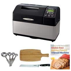 Zojirushi - BB-CEC20 Home Bakery Supreme Breadmaker & Gluten-Free Accessory Bundle - Black