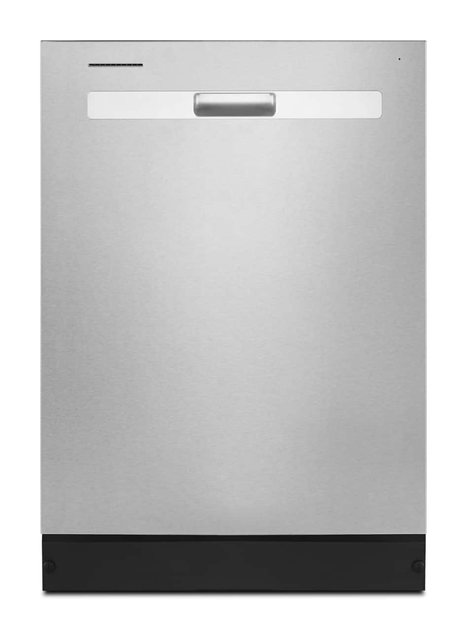 Whirlpool - 24 inch  Quiet Dishwasher with Boost Cycle and Pocket Handle .- Fingerprint Resistant - Stainless Steel