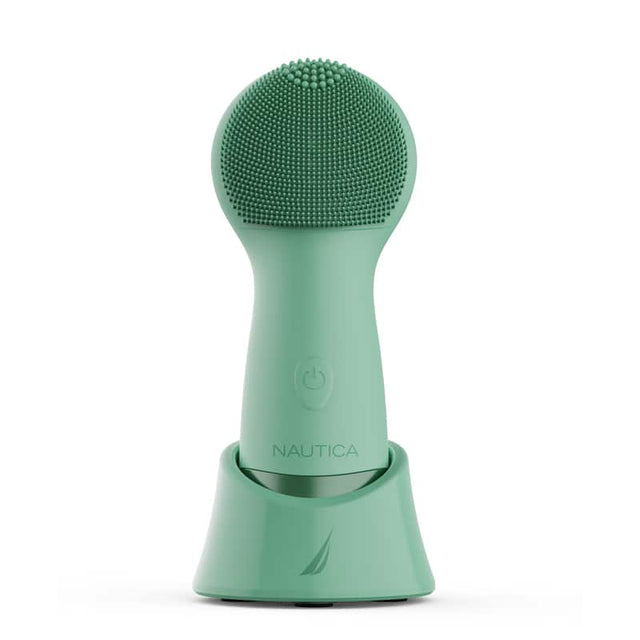 Front. Nautica - Nautica Sonic PC130 Facial Cleansing Brush Made with Soft Silicone, Waterproof, Rechargeable Vibrating Face Scrub Brush - Pond.