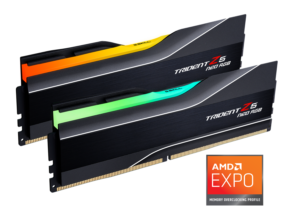 G.SKILL - Trident Z5 Neo RGB DDR5 6000 32GB (2x16GB) AMD EXPO RAM - Black