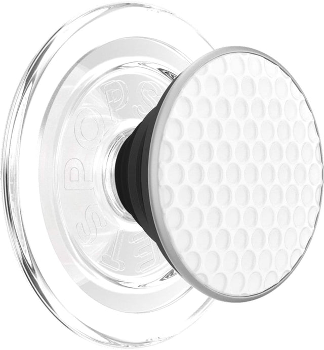 Front. PopSockets - MagSafe PopGrip Universal Magnetic Grip & Stand with Adapter Ring for Cell Phones - Golf Ball.