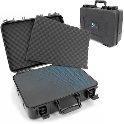 CASEMATIX - 16" Hard Shell Case with Customizable Foam – Protective Storage for Cameras, Electronics, Tools & Accessories