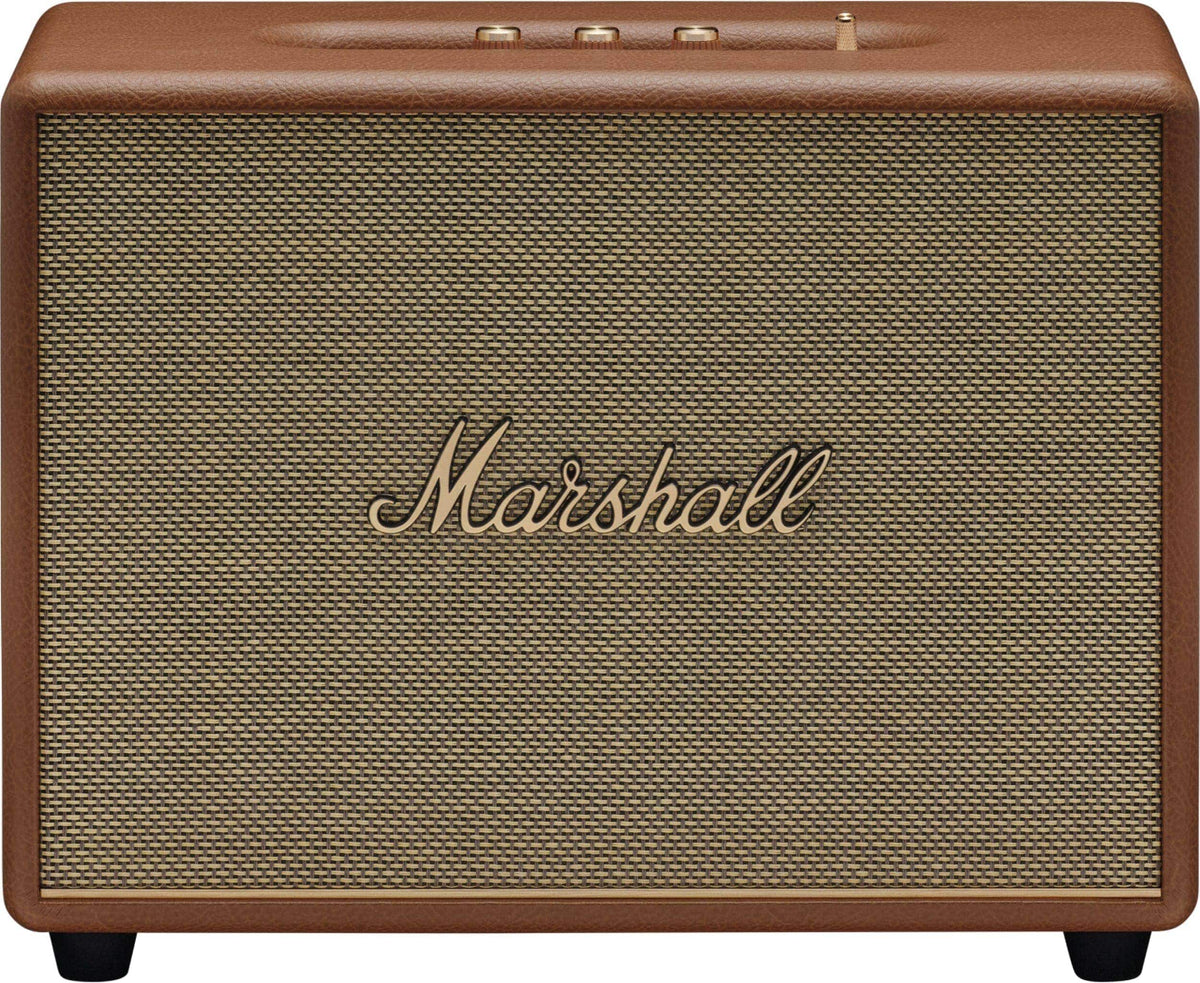 Marshall - Woburn III Bluetooth Home Speaker with Bass / Treble / Volume Controls and 3.5 mm Auxiliary / RCA / HDMI Inputs - Brown